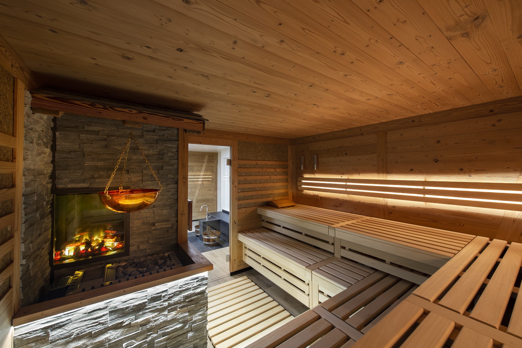 Sauna Facilities Golfhotel Les Hauts De Gstaad Spa English